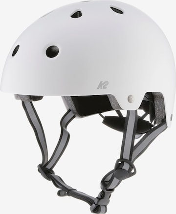 K2 Skate Helm 'Varsity Pro' in Weiß: front