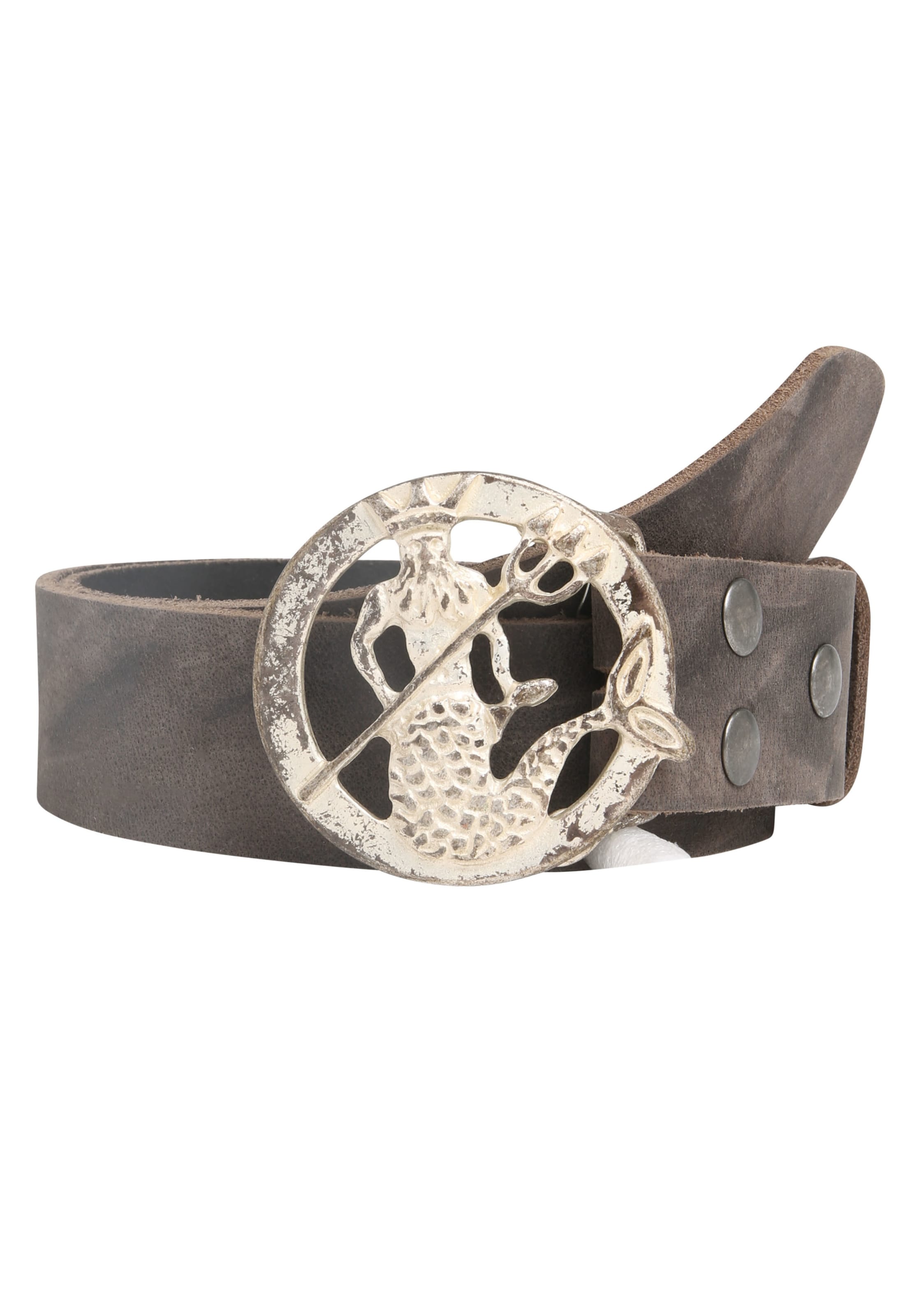 RETTUNGSRING by showroom 019° Belt 'Neptun' in Grey: front