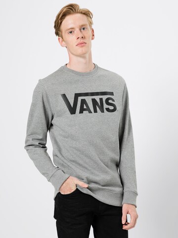 VANS Bluzka sportowa 'Classic Crew' w kolorze szary: przód