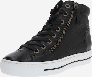 Paul Green High-Top Sneakers in Black: front