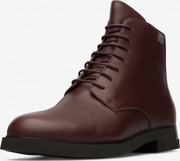 CAMPER Lace-Up Ankle Boots 'Iman' in Red: front