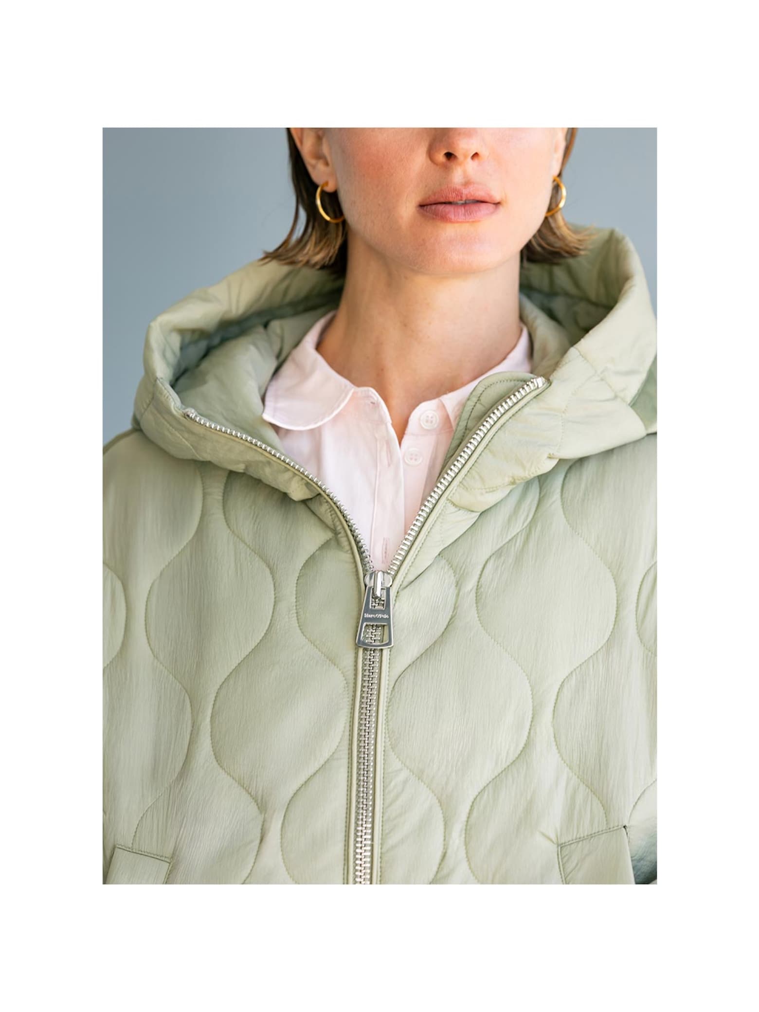 Nata - Green Between Season Jacket Look