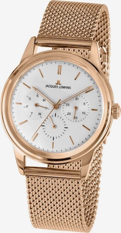 Jacques Lemans Analog Watch in Gold: front