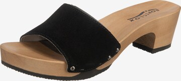 SOFTCLOX Mules 'Kelly' in Black: front