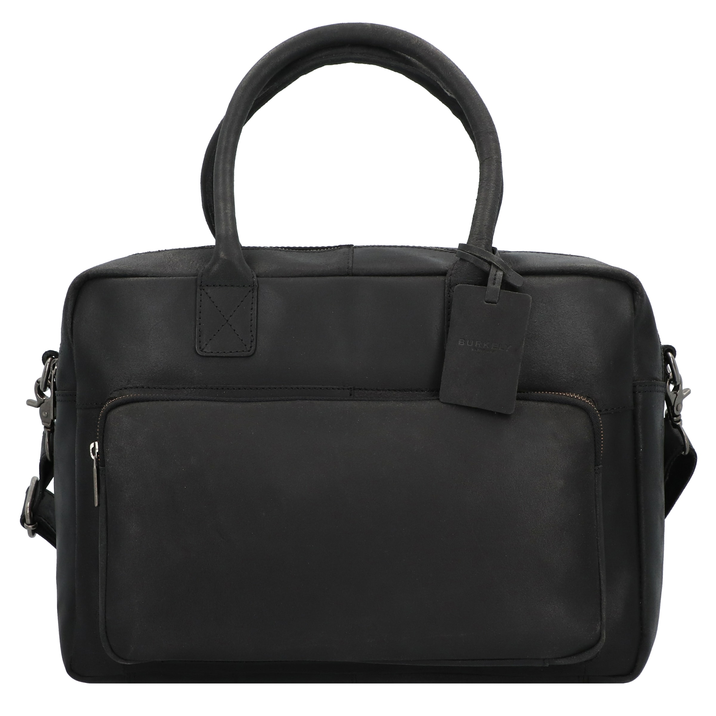Burkely Aktentas 'Vintage Mitch' in Zwart: voorkant