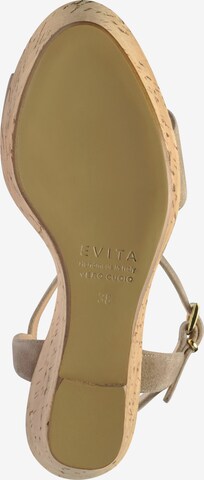 EVITA Sandalen met riem in Beige