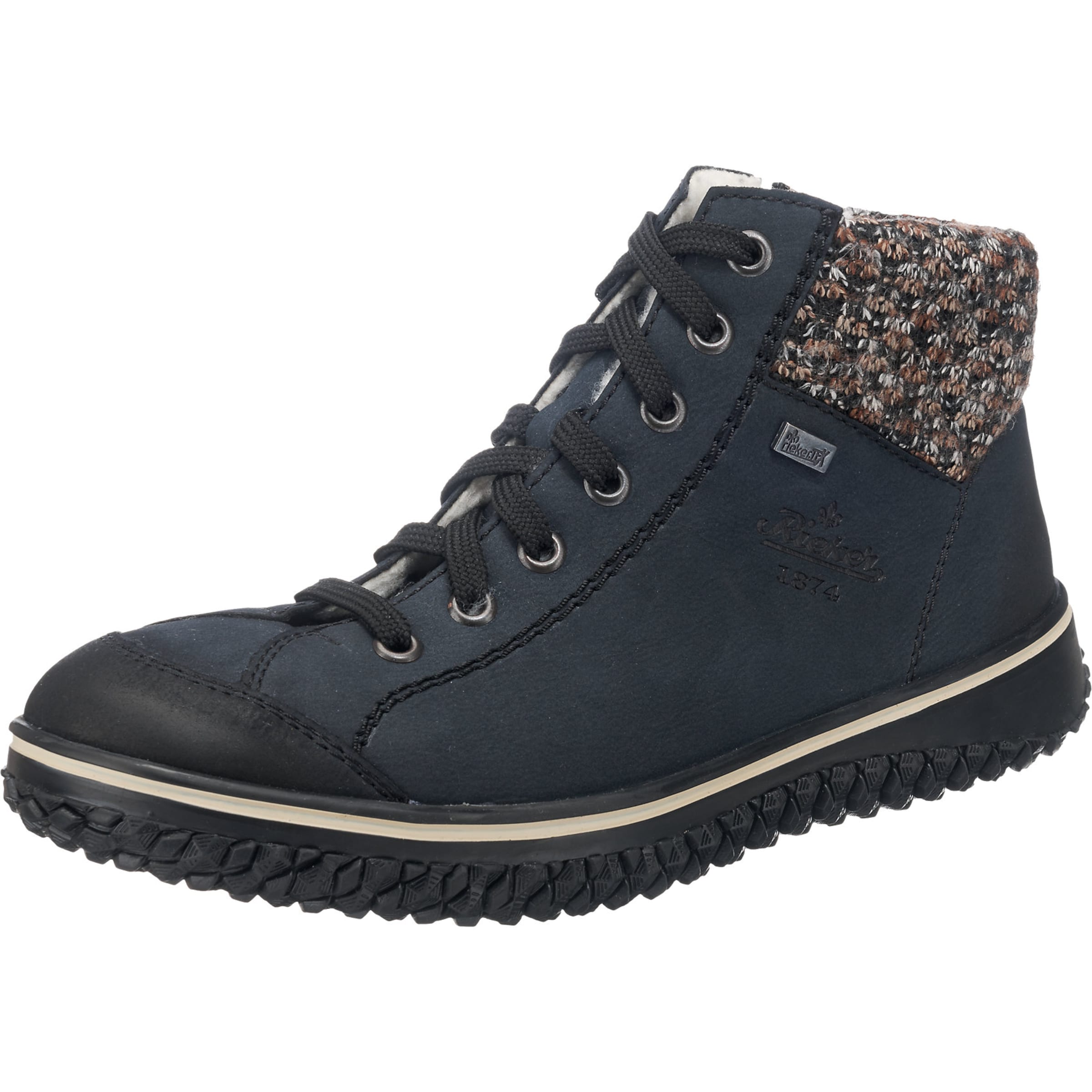 Rieker Schnürstiefelette in Blau: Vorderseite