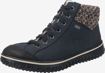 RIEKER Lace-Up Ankle Boots in Blue: front