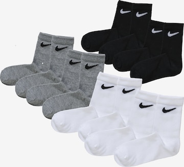 NIKE Athletic Socks in Grey: front