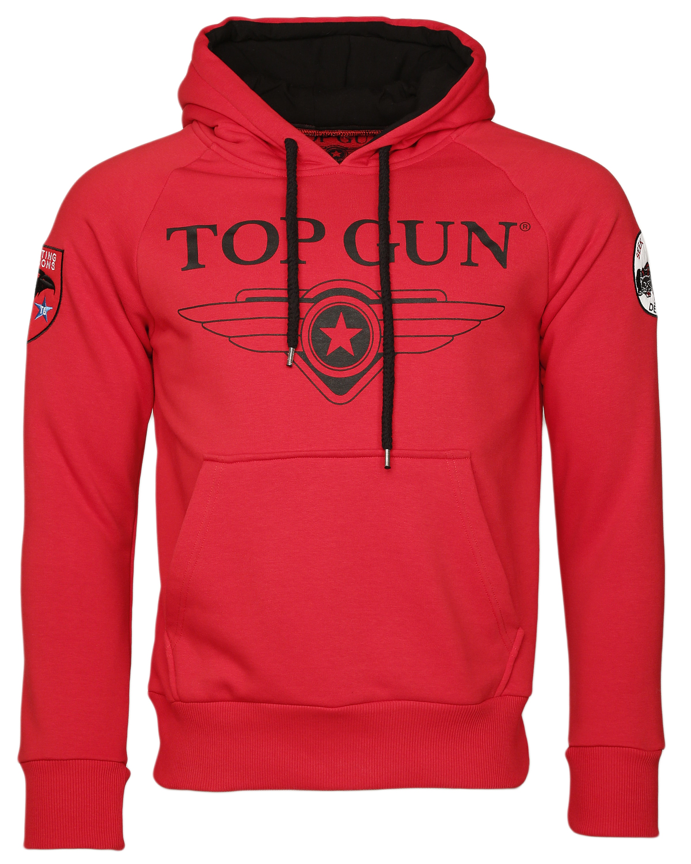 TOP GUN Sweatshirz 'Defender' in Rot: Vorderseite