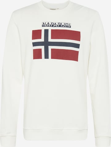NAPAPIJRI Sweatshirt in Weiß: front