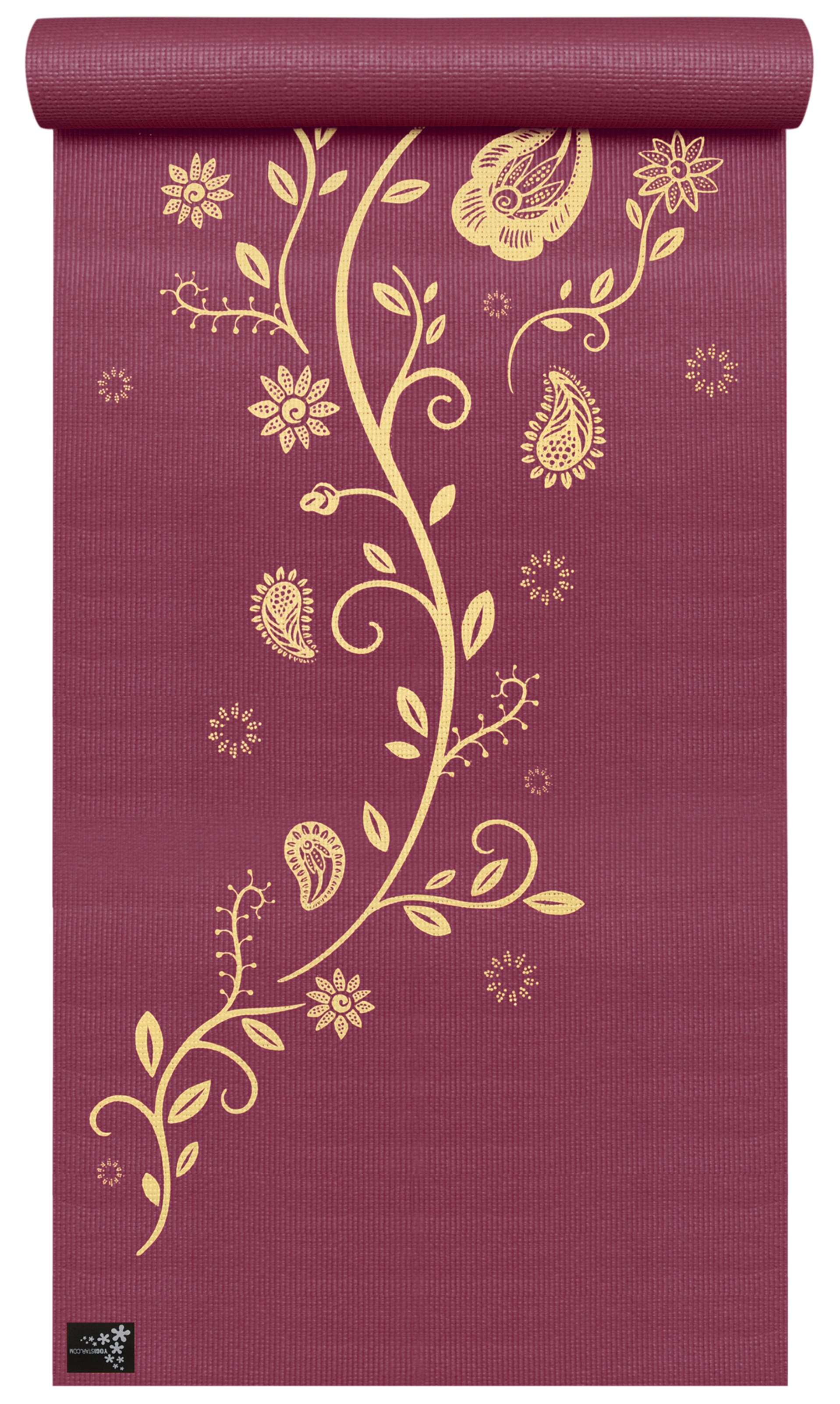 YOGISTAR.COM - Yogamatte 'Indian Flower' in gold