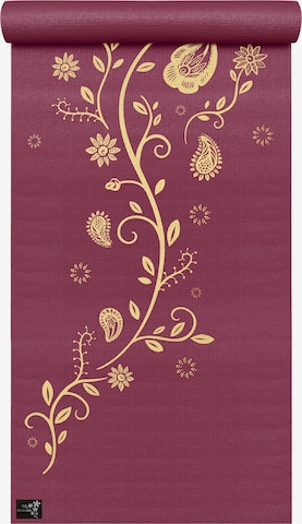 YOGISTAR.COM Mat 'Indian Flower' in Red: front