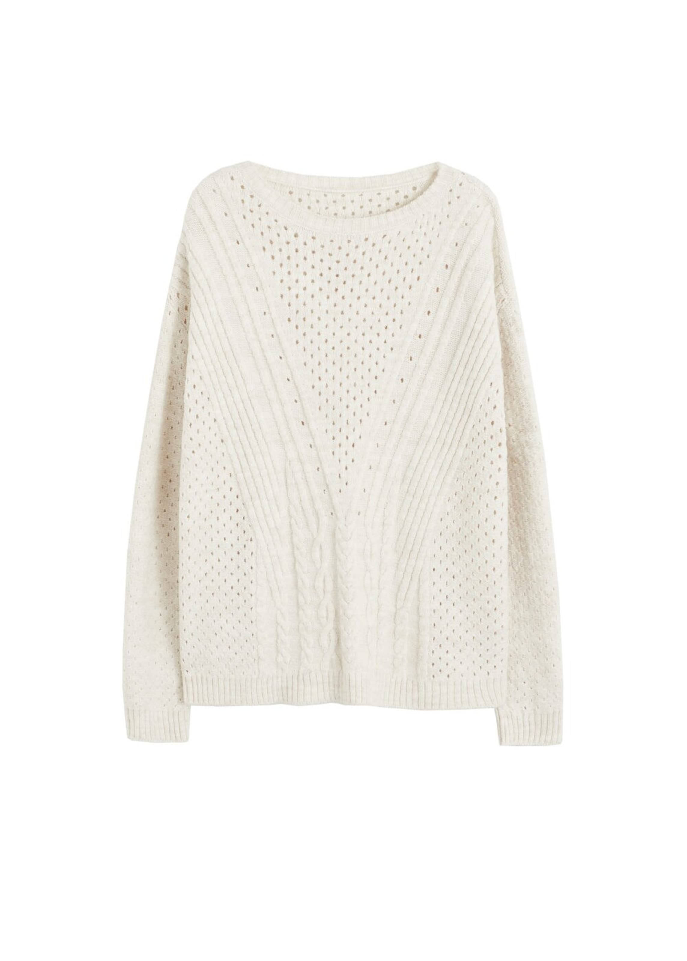 VIOLETA by Mango - Pullover 'calat' in beige