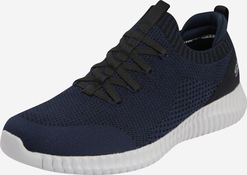 Baskets basses SKECHERS en bleu : devant