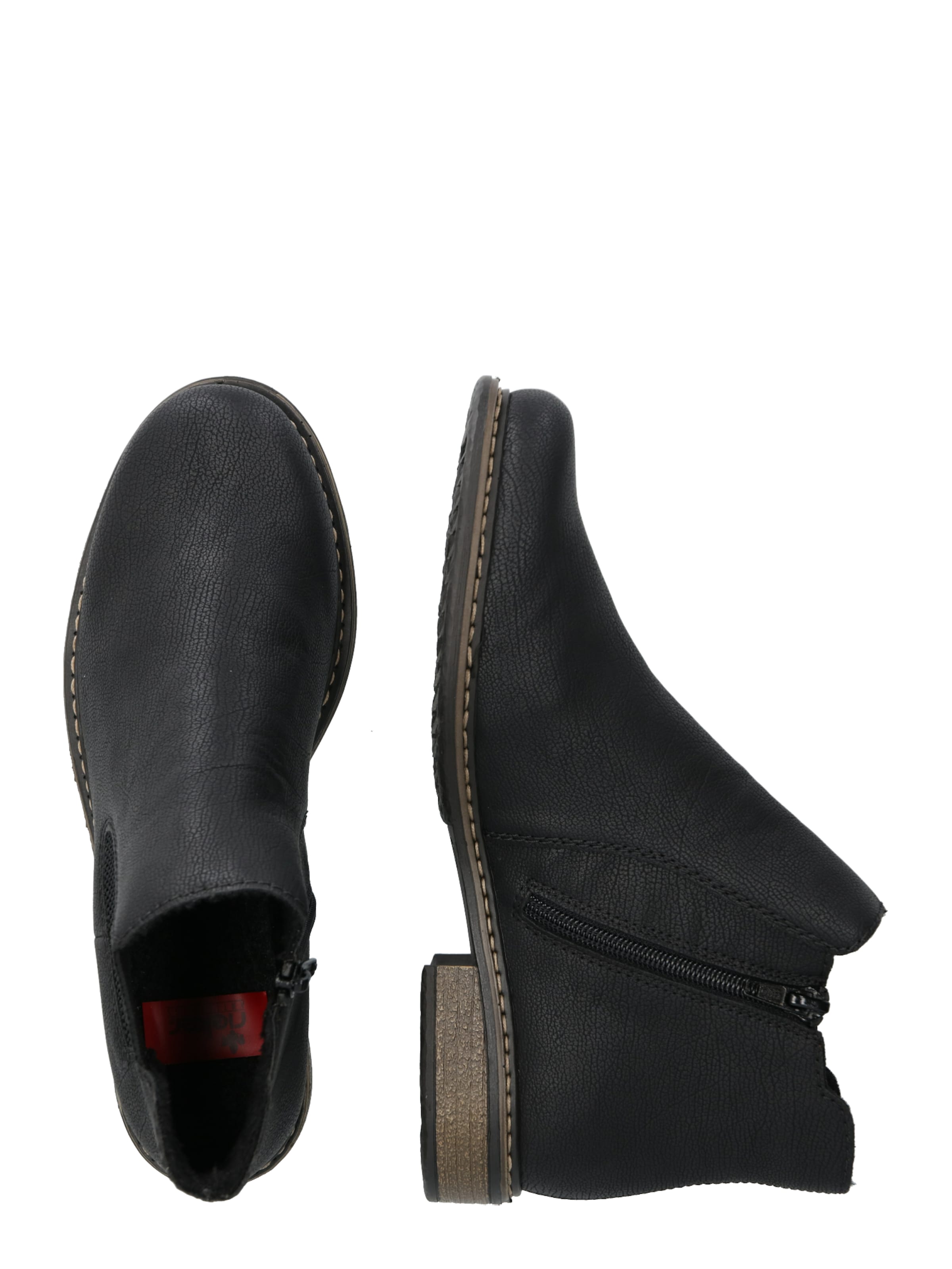 Rieker Nízké kozačky – černá