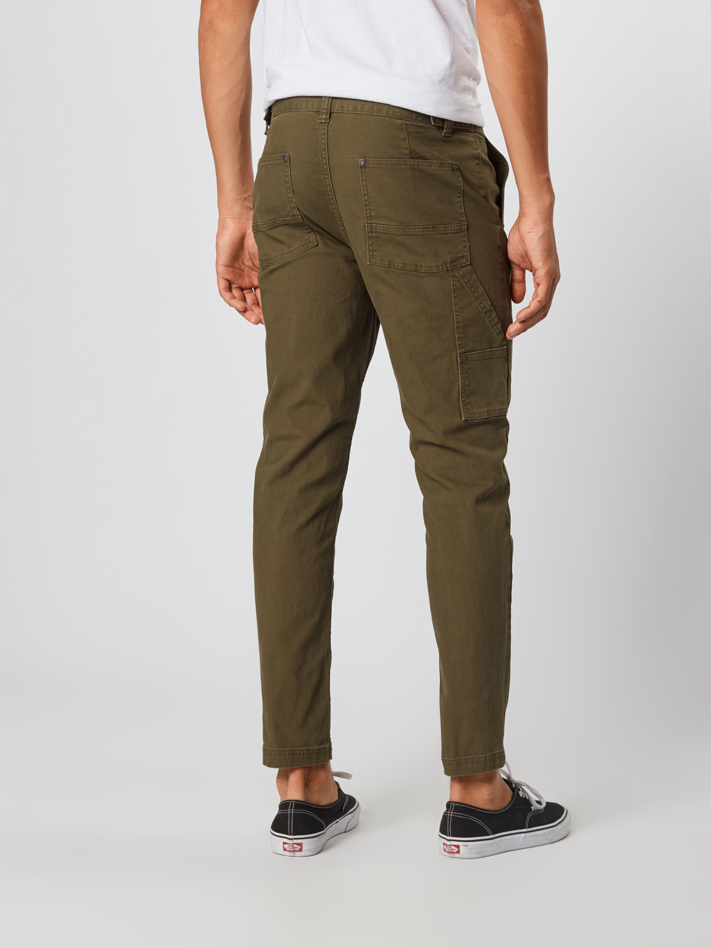 JACK & JONES Pantalon chino 'MARCO CONNOR AKM 769' en olive: Vue de dos