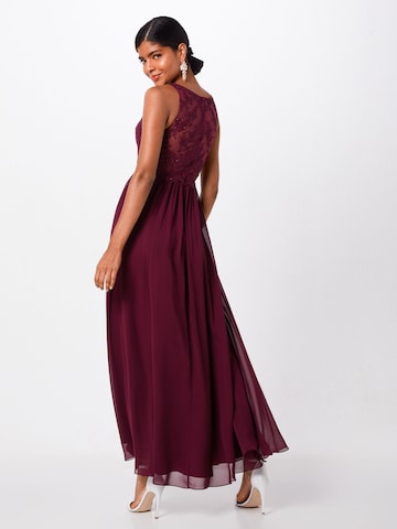 Robe de soirée Laona en violet : derrière