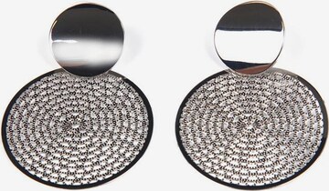 J. Jayz Earrings in Silver: front