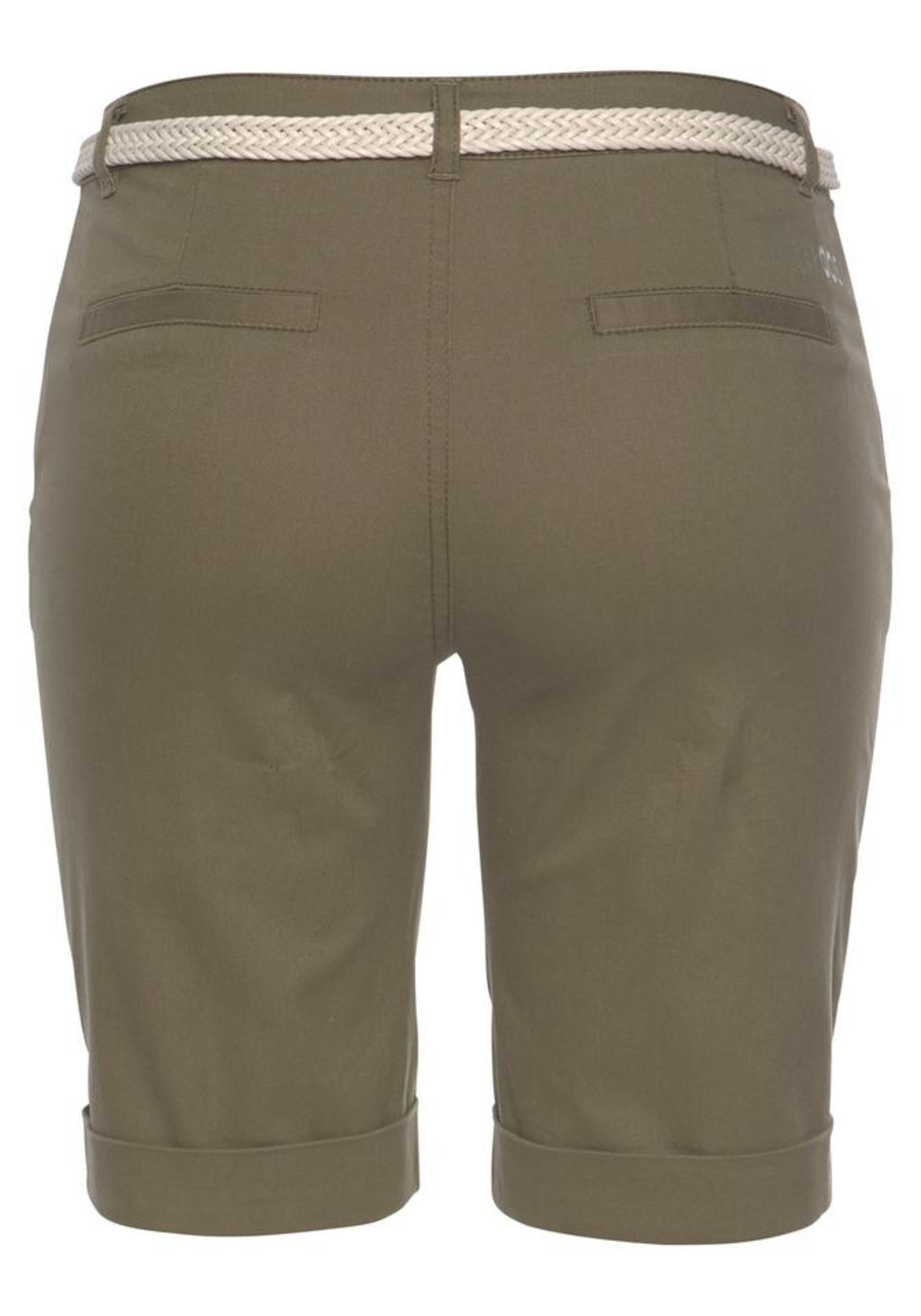 Frauen Große Größen KangaROOS Hose mit Gürtel in Khaki - PB59578