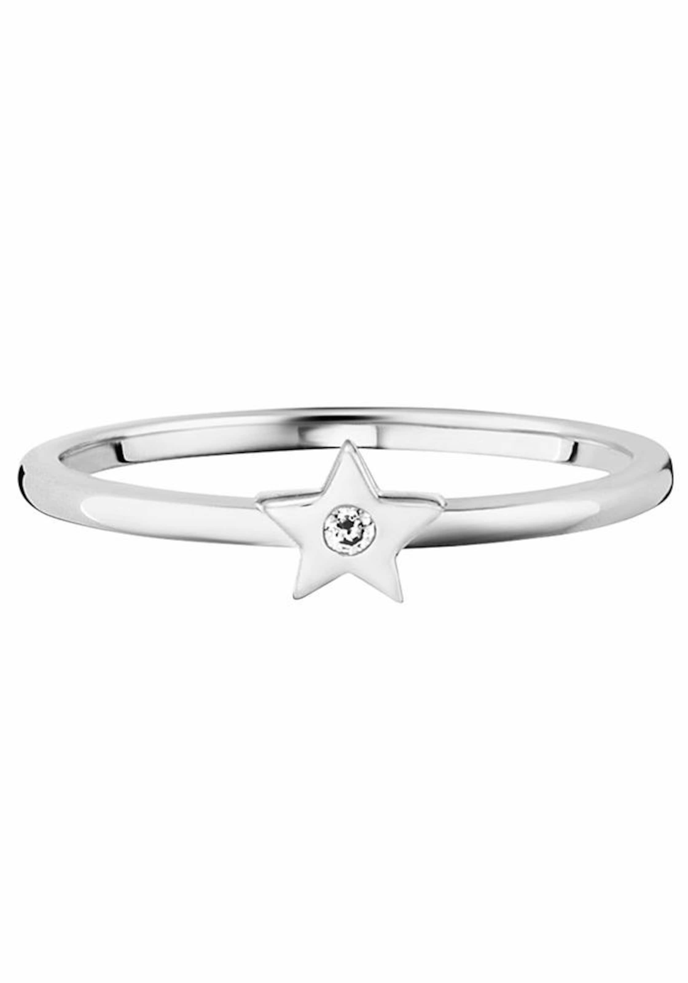 caï Ring 'Stern' in Silber: Vorderseite