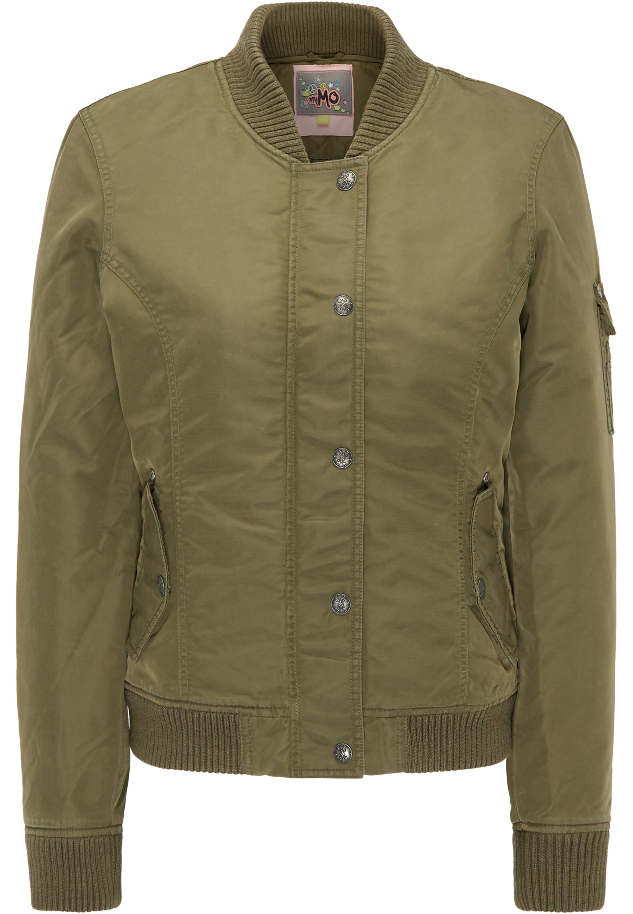 MYMO - Tussenjas in de kleur Olijfgroen