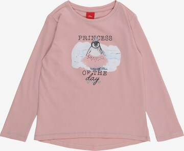 T-Shirt s.Oliver Junior en rose : devant