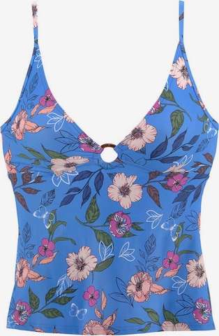 s.Oliver Bustier Tankinitop in Blauw: voorkant