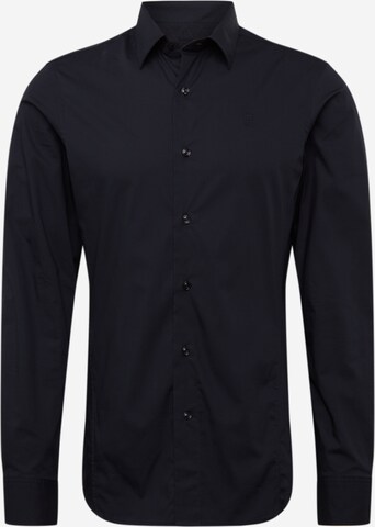 G-Star RAW - Regular Fit Camisa em preto: frente