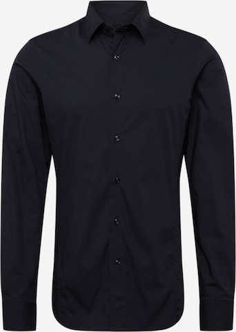 G-Star RAW Regular fit Button Up Shirt in Black: front