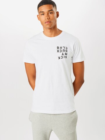 Coupe regular T-Shirt Mister Tee en blanc : devant