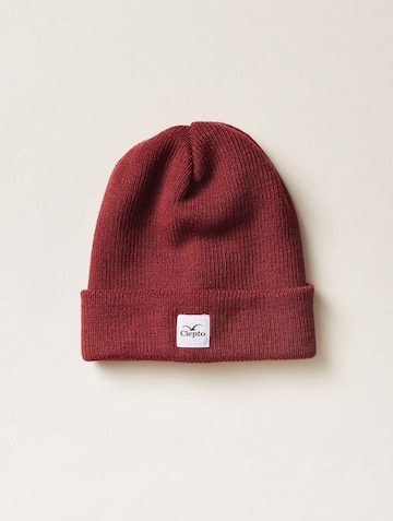 Cleptomanicx Beanie in Red: front