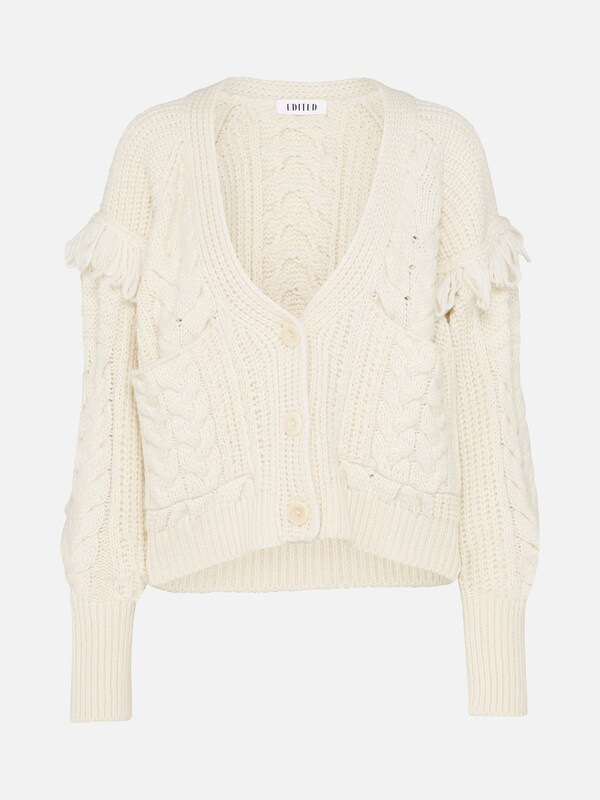 EDITED Kurzer Cardigan Nevada in beige wei ABOUT YOU EDITED Kurzer Cardigan Nevada in beige wei ABOUT YOU