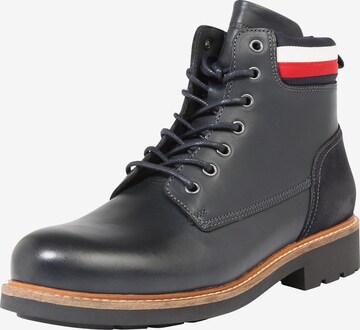 TOMMY HILFIGER Veterboots 'PATRICK 1A2' in Blauw: voorkant