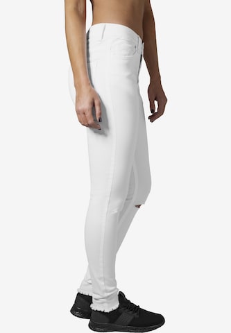 Urban Classics Skinny Jeansy w kolorze biały
