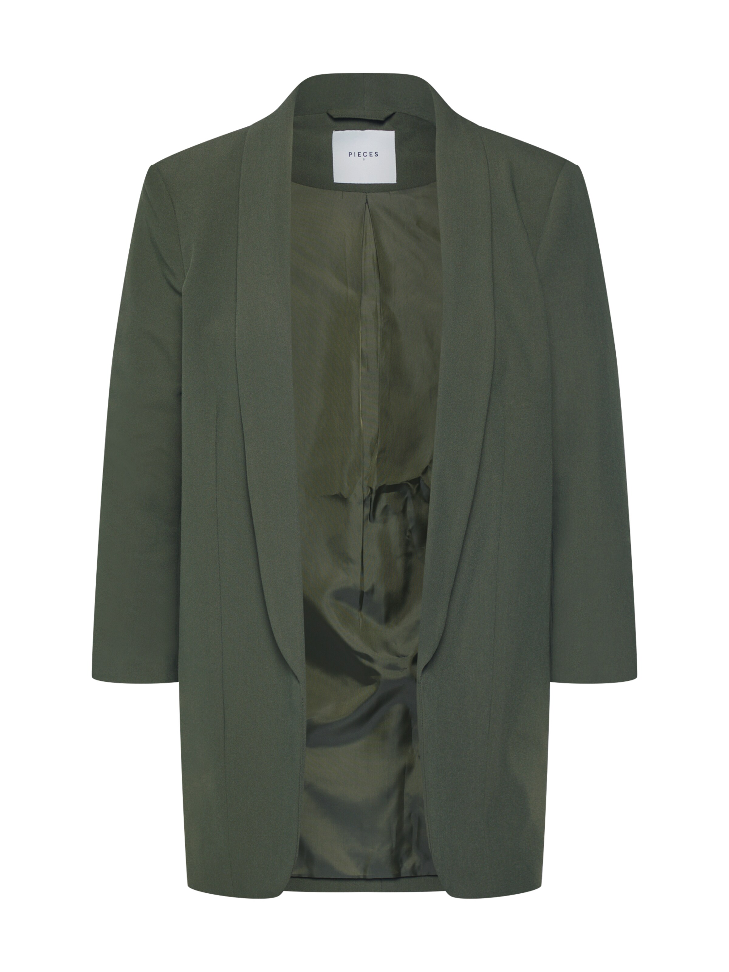 PIECES Blézer 'PCBOSELLA' - zöld: elől
