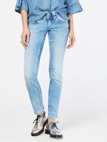 Pepe Jeans - Slimfit Vaquero 'Venus' en azul: frente