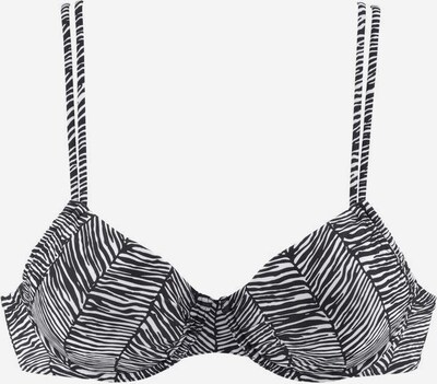 VENICE BEACH Hauts de bikini 'Sugar' en noir / blanc, Vue avec produit