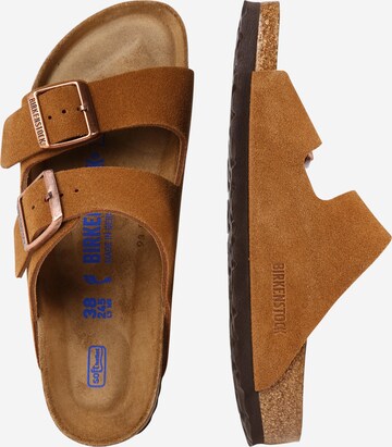 BIRKENSTOCK Pantolette 'Arizona' in Braun: bočná strana