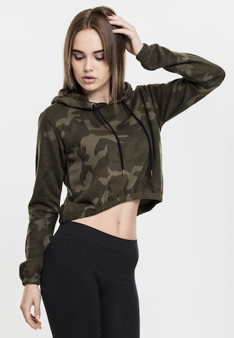 Sweat-shirt Urban Classics en vert : devant