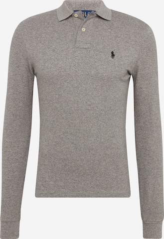 Polo Ralph Lauren Shirt 'LSKCSLIMM2-LONG SLEEVE-KNIT' in Grey: front