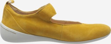 THINK! Ballet Flats with Strap in Yellow