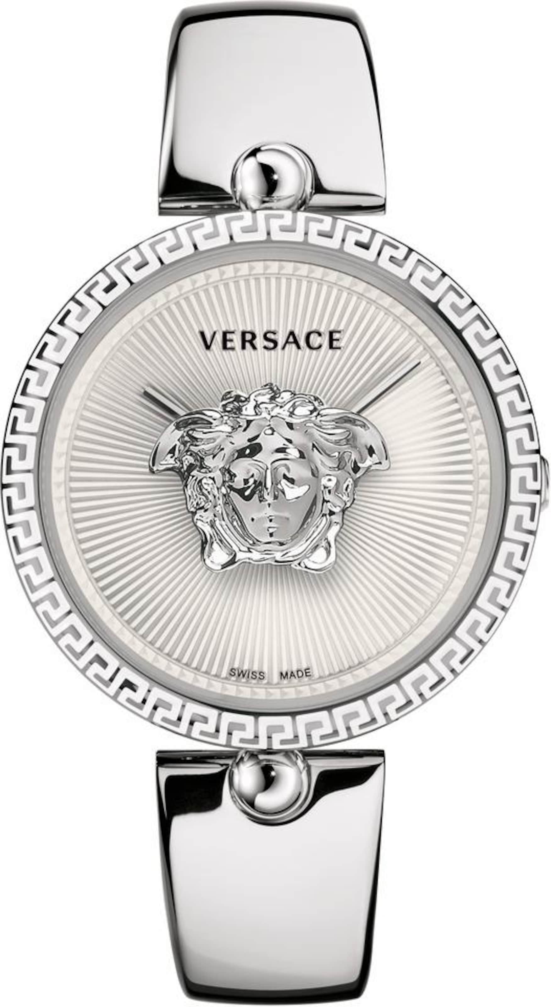 VERSACE Uhr 'Palazzo' in Silber: Vorderseite