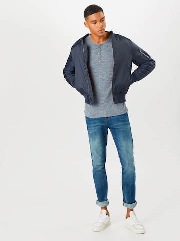 Key Largo Regular fit Shirt 'Nils' in Blauw