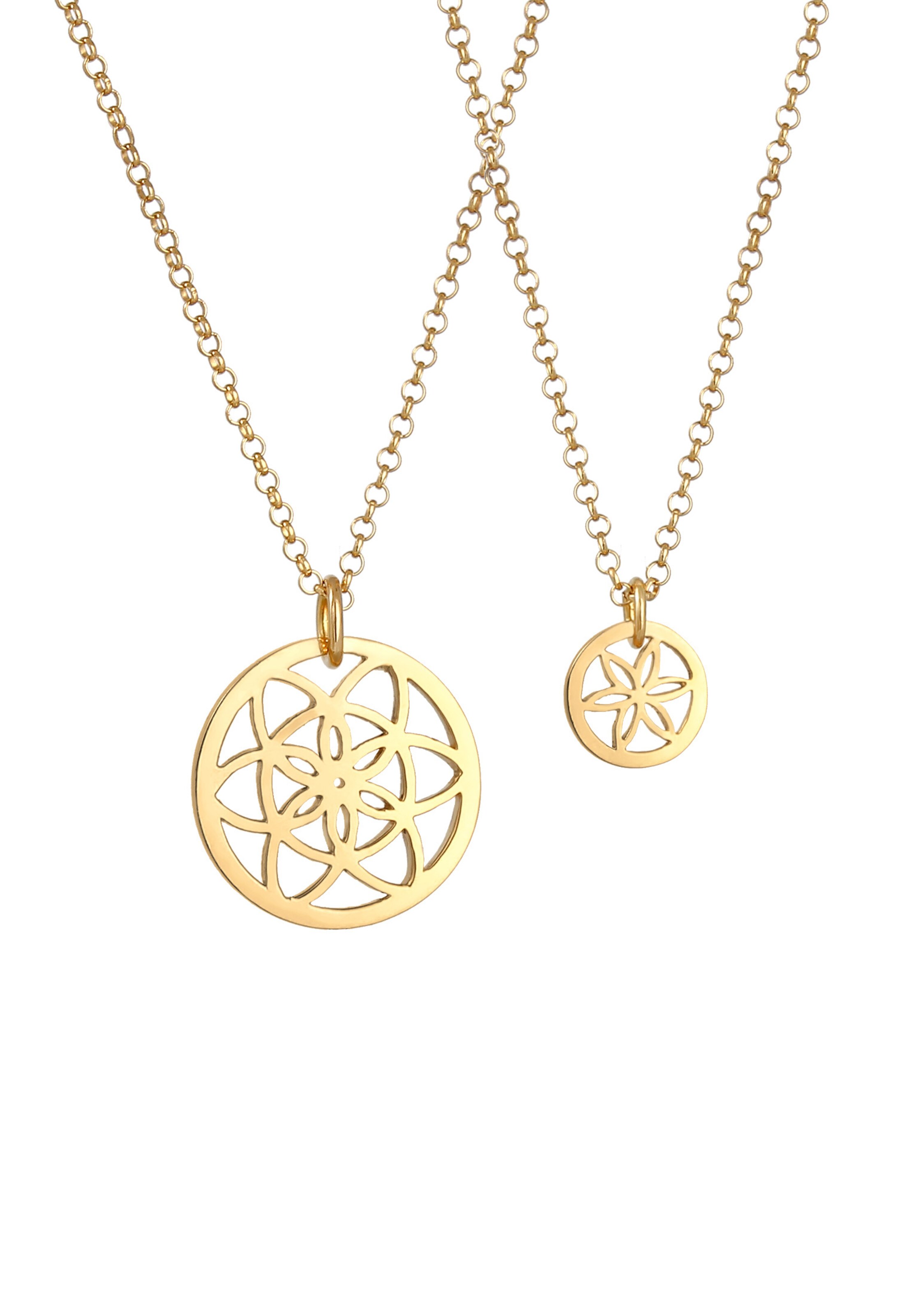 Lanțuri 'Lebensblume, Mutter und Kind' de la ELLI pe auriu