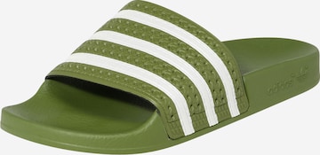 ADIDAS ORIGINALS Pantofle 'Adilette' – zelená: přední strana