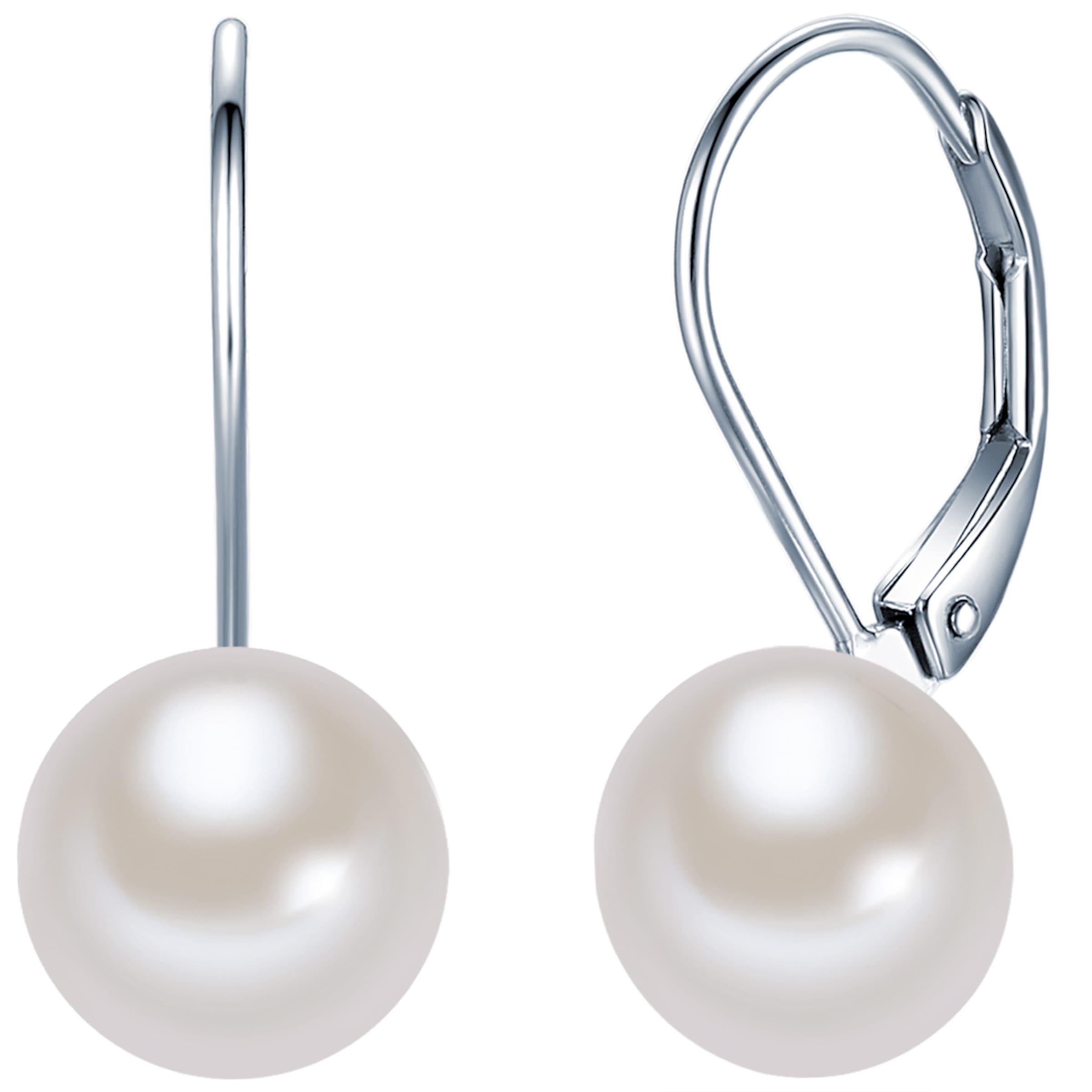 Valero Pearls Earrings in Silver: front