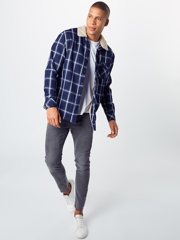 Urban Classics Between-Season Jacket in Blue