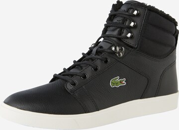 Baskets hautes LACOSTE en noir : devant