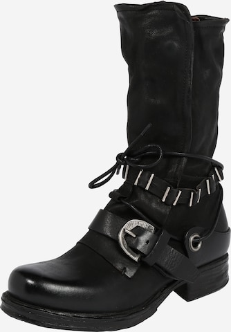 A.S.98 Boots 'Saintec' in Zwart: voorkant